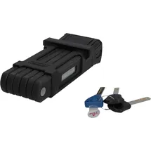 Fischer Faltschloss PROTEC PLUS FK85 Schwarz/Rot