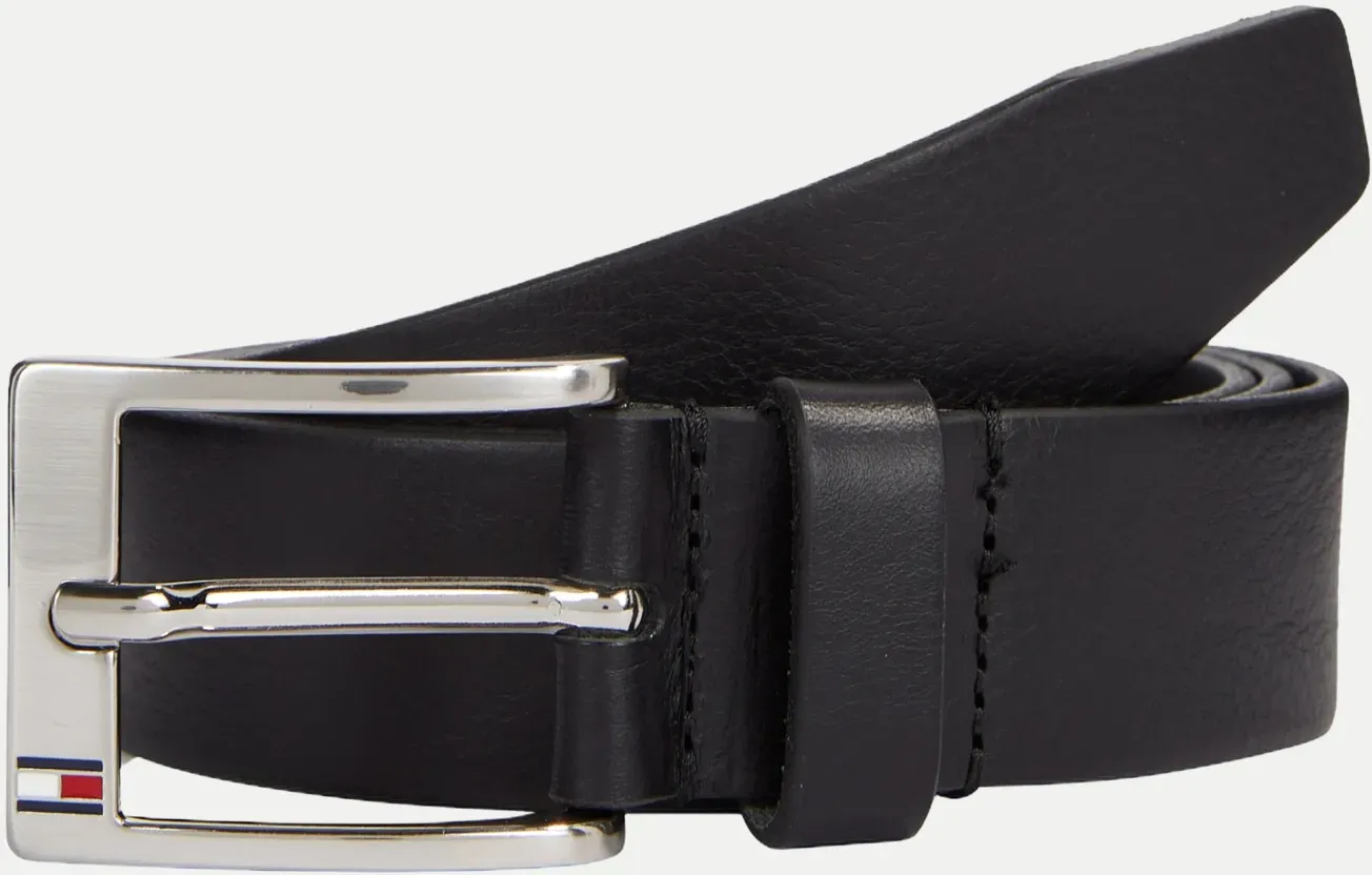 Gürtel mit glattem Finish Schwarz 95