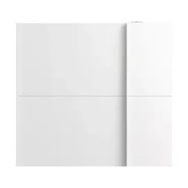 VCM Veto Schiebetürenschrank B150 cm 2 Türen weiß und weiß hochglanz.