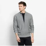Olymp Herren, Strickjacke grau unifarben, grau, NOS
