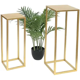 DanDiBo Ambiente Blumenhocker 2er Set 96506 60 x 60 cm Gold