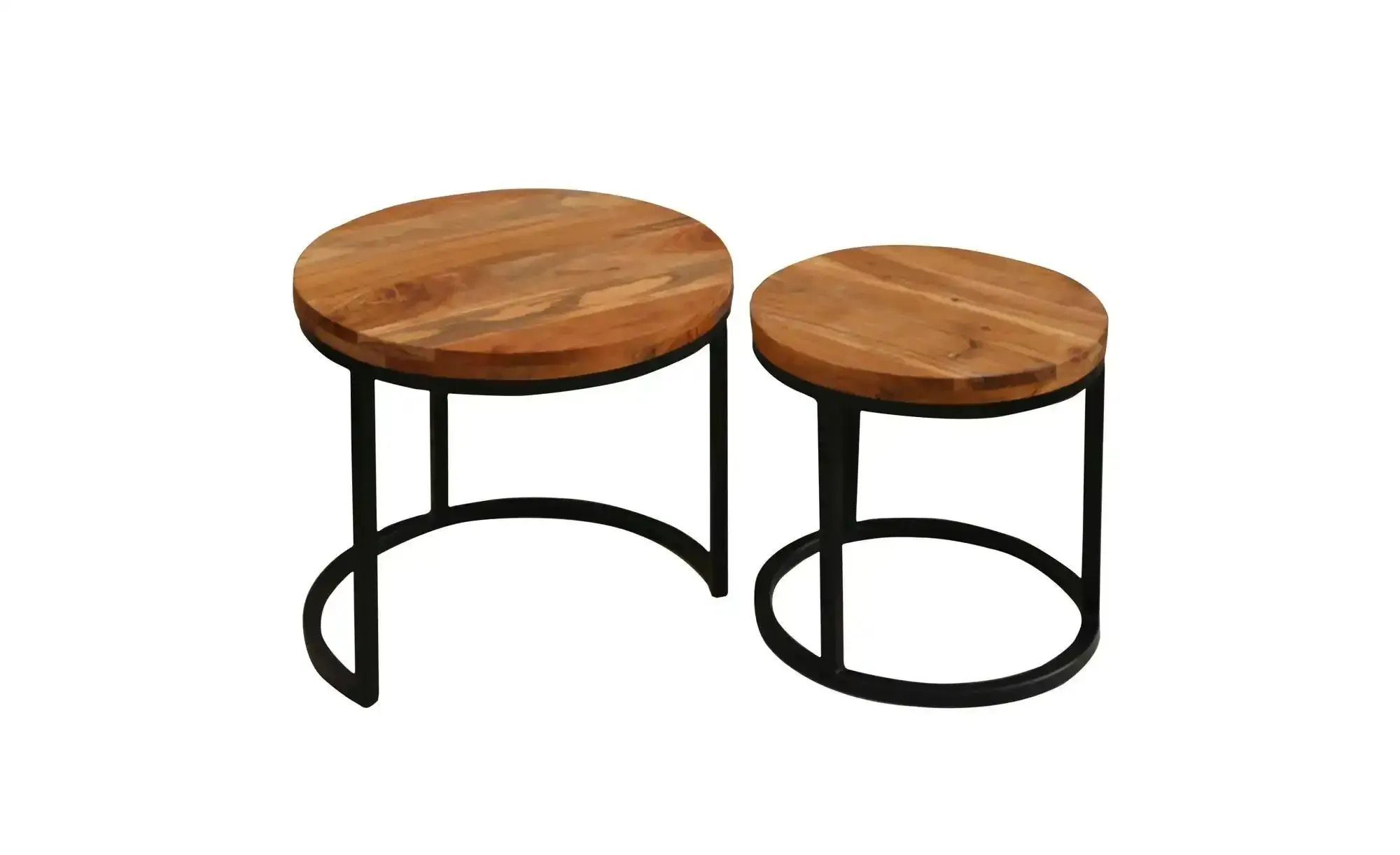 by Living Beistelltisch 2er-Set   ¦ braun ¦ Maße (cm): B: 50 H: 45