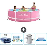 Intex – Schwimmbecken mit rundem Rahmen – 244 x 76 cm – im Lieferumfang enthalten Accessoire CB1