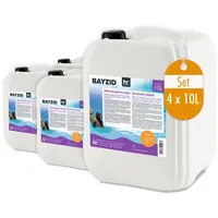 BAYZID® 4x 10 L Flockungsmittel flüssig für Pools in