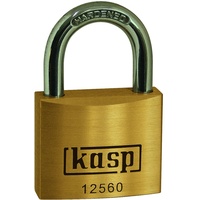 Kasp K12560A3 Vorhängeschloss 60mm gleichschließend Goldgelb Schlüsselschloss