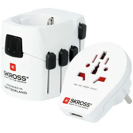 SKROSS Reiseadapter Weiß