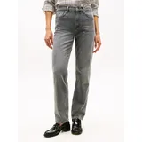 Tommy Hilfiger Straight Fit Jeans aus reiner Baumwolle, Hellgrau, 31/32