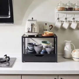 luxuskollektion 2 Tier Desktop-Drucker Stand Schublade Bücher Faxgerät Scanner Office