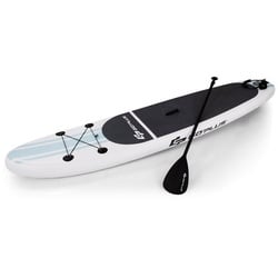 COSTWAY SUP-Board Stand Up Paddling Board, mit Paddel & Pumpe grau|weiß