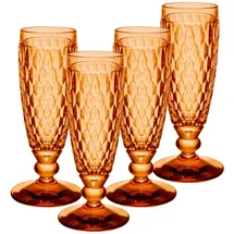 Villeroy & Boch Boston Coloured Sektgläser 4er Set Apricot