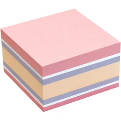 SIGMA Haftnotizwürfel, 75 x 75 mm, quadratisch, mehrfarbig, 450 Blatt