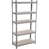 Kynast Schwerlastregal MDF 75x172x30 cm silber