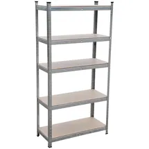 Kynast Schwerlastregal MDF 75x172x30 cm silber