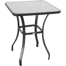 Okwish Gartentisch 68,5 x 68,5 x 84 cm Schwarz