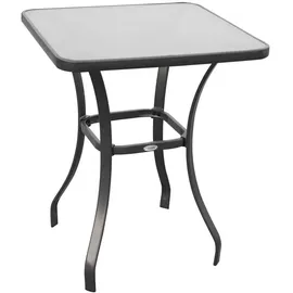 Okwish Gartentisch 68,5 x 68,5 x 84 cm Schwarz