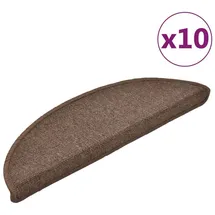 vidaXL Stufenmatten 10 Stk. 56x17x3 cm Kaffeebraun