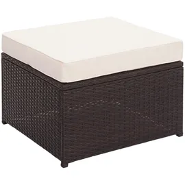 Mendler HWC-J34 Loungeset braun/beige