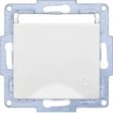 GUNSAN VISAGE + MODERNA Modul Steckdose mit Deckel Weiss - Weiß