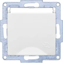 GUNSAN VISAGE + MODERNA Modul Steckdose mit Deckel Weiss - Weiß