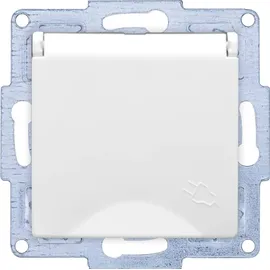 GUNSAN VISAGE + MODERNA Modul Steckdose mit Deckel Weiss - Weiß