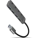 AXAGON HUE-MSA USB-A Switch Hub 4x USB 3.0 aktiv - 20cm schwarz USB