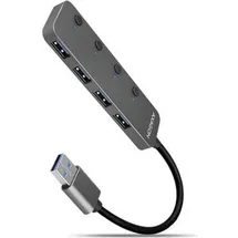 AXAGON HUE-MSA USB-A Switch Hub 4x USB 3.0 aktiv - 20cm schwarz USB