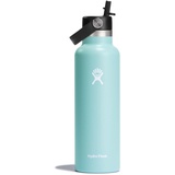 Hydro Flask Trinkflasche Standard Flex Straw Cap - - Vakuumisolierte, Wiederverwendbare Flasche aus Edelstahl - Auslaufsicherer Deckel - Heiß & Kalt - Kleine Öffnung - Dew