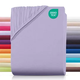 Carpe Sonno Spannbettlaken Jersey 200 x 200 cm Flieder