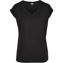 URBAN CLASSICS T-Shirt Extended Shoulder Tee T Shirt, Schwarz (Black 00007), L