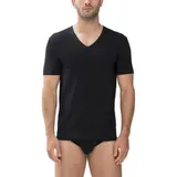 MEY Dry Cotton V-Neck Shirt Schwarz 4XL Herren