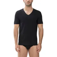 MEY Dry Cotton V-Neck Shirt Schwarz 4XL Herren