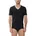 V-Neck Schwarz 4XL Herren