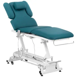 Physa Massageliege elektrisch Massagebank Therapieliege 250 kg DunkelBlau Türkis blau