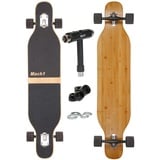 Camber Longboard mit Keramik Kugellager in Flex1 Drop Through Cruiser Freeride Skaten Komplettboard mit T-Tool