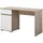 Home Affaire Schreibtisch Elan, Breite 130 cm, Front in Rillenoptik, grifflos, ABS-Schutzkanten beige|grau