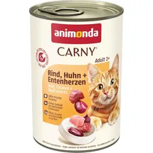 Animonda Carny Adult Rind, Huhn & Entenherzen 6 x 400 g