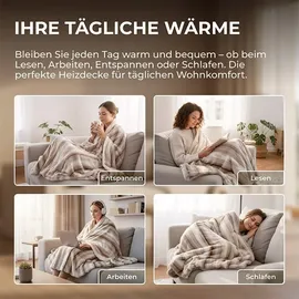 BR Bringer Bringer Infrarot Heizdecke 200 x 180 cm Braun