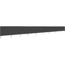 vidaXL 9-teiliges Windschutzgewebe 1200 x 160 cm Anthrazit