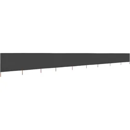 vidaXL 9-teiliges Windschutzgewebe 1200 x 160 cm Anthrazit
