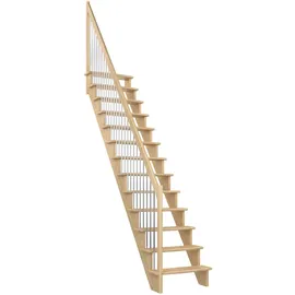 DOLLE Raumspartreppe Lyon 65 cm Kiefer unbehandelt/Metall