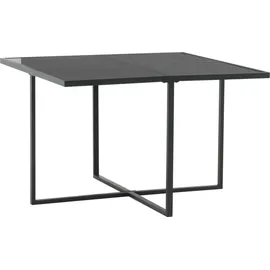 vidaXL Polyrattan Garten-Set 44443 5-tlg. schwarz mit Auflagen