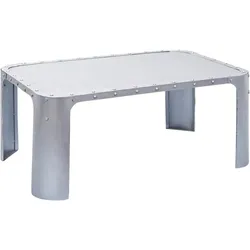 Couchtisch 'Gormur' , ca 110x70 cm, silber