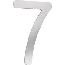 CMD Hausnummer 7 Edelstahl Silber