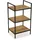 Versa Willow Möbel für das Bad, Organisationsregal mit 3 Fächern, Maßnahmen (H x L x B) 70 x 32,5 x 39 cm, Bambus und Metall, Farbe: Schwarz