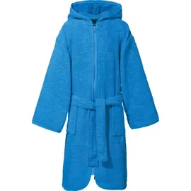 Erwin Müller Frottier Kinder-Kapuzenbademantel in blau | Gr.: 122/128