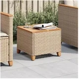 vidaXL Gartentisch 45 x 45 x 37 cm Beige