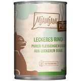 MjAMjAM purer Fleischgenuss leckeres Rind pur Katzenfutter nass