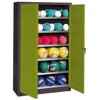 C+P Ballschrank mit Vollblech-Flügeltüren (Typ 3), HxBxT 195x120x40 cm,
