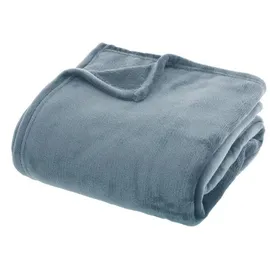 Atmosphera Créateur d'intérieur Fleecedecke Plaid 180 x 230 cm Blau