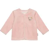 Steiff Unisex Baby Wendejacke Gots Jacke, Bio-Baumwolle, Druckknopfleiste, für Babys und Kleinkinder, 3015 SILVER PINK, 68